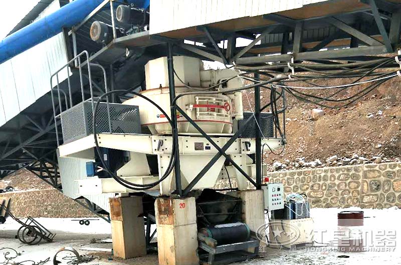 阳泉客户煤矸石制砂生产现场